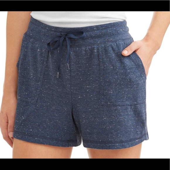 Athletic Works Pants - Athletic Works Navy Blue Drawstring Shorts - L